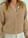 NELLY KID MOHAIR -  taupe neuletakki