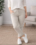 Peura collection yhden koon stretch-housu vaalea