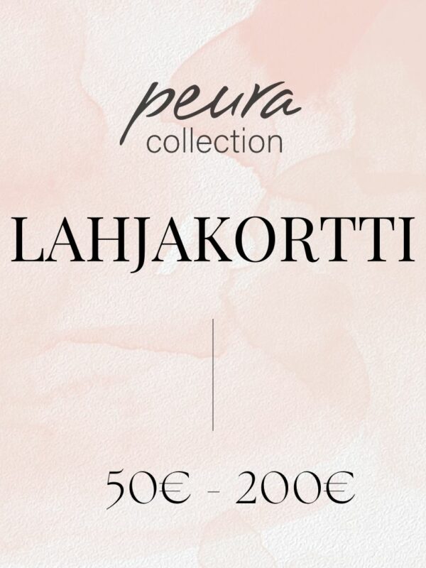 Lahjakortti Peura Collectionin verkkokauppaan