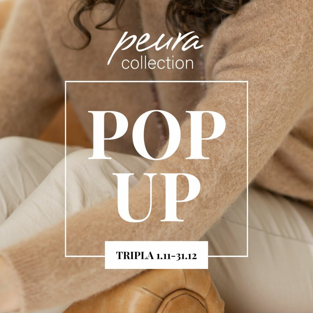 Peura Collection popup myymälä kauppakeskus Triplassa.