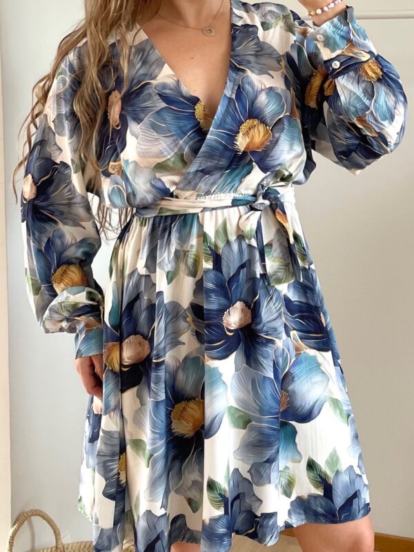 Peura collection Lilia sininen viskoosimekko
