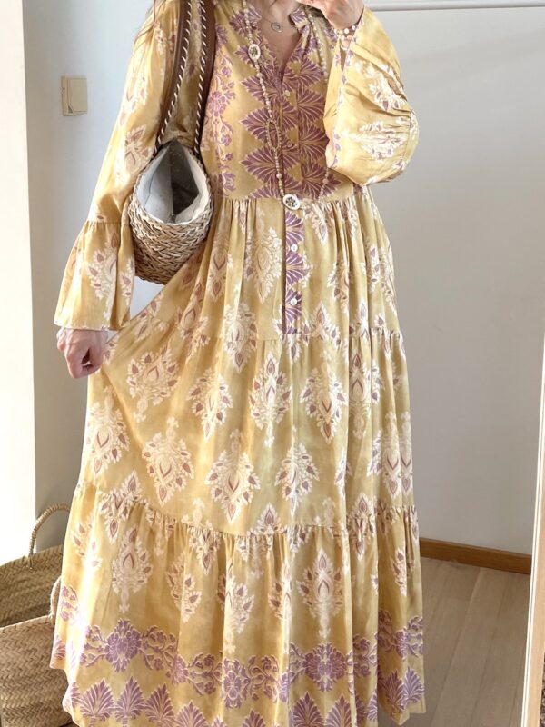 Peura collection Minka viskoosimekko keltainen